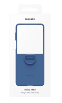 HUSA GALAXY Z FLIP 7 SILICONE CASE CU INEL ALBASTRU