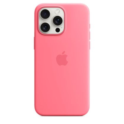 Husă din silicon Apple iPhone 15 Pro Max cu MagSafe - Pink