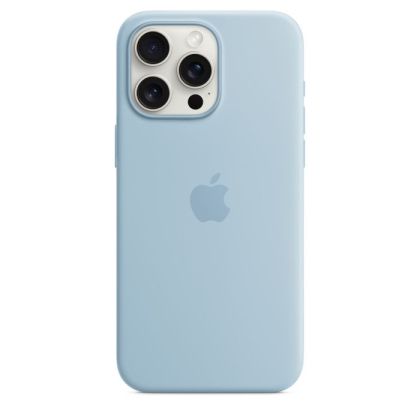 Husă din silicon Apple iPhone 15 Pro Max cu MagSafe - Light Blue