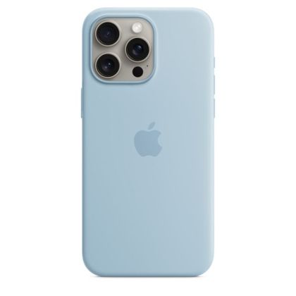 Husă din silicon Apple iPhone 15 Pro Max cu MagSafe - Light Blue