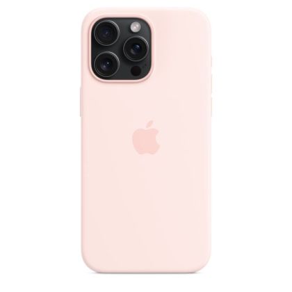 Husă din silicon Apple iPhone 15 Pro Max cu MagSafe - Light Pink