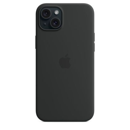 Husă din silicon pentru iPhone 15 Plus cu MagSafe - Black