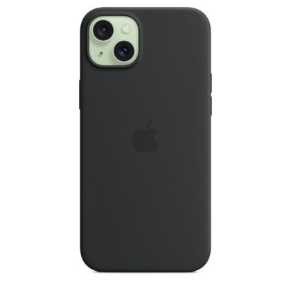 Husă din silicon pentru iPhone 15 Plus cu MagSafe - Black