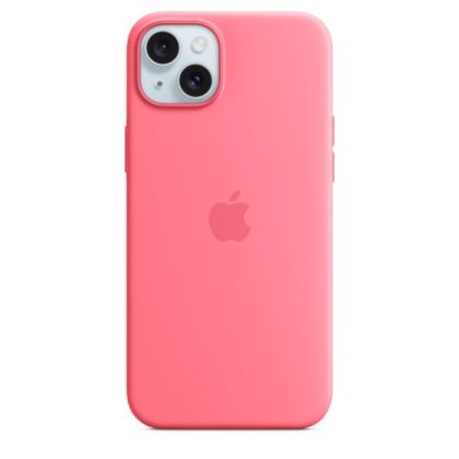 Husa din silicon pentru iPhone 15 cu MagSafe - Pink