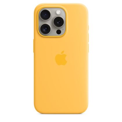 Husă din silicon pentru iPhone 15 Pro cu MagSafe - Sunshine