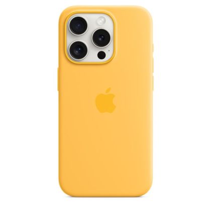 Husă din silicon pentru iPhone 15 Pro cu MagSafe - Sunshine