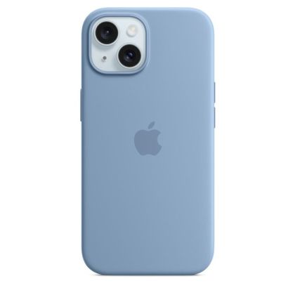 Husă din silicon Apple iPhone 15 cu MagSafe - Winter Blue