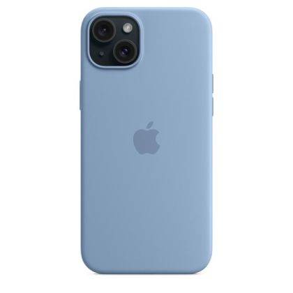 Husă din silicon Apple iPhone 15 Plus cu MagSafe - Winter Blue