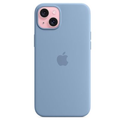 Husă din silicon Apple iPhone 15 Plus cu MagSafe - Winter Blue