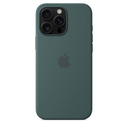 Husă din silicon Apple iPhone 16 Pro Max cu MagSafe - Lake Green (Seasonal)