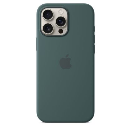 Husă din silicon Apple iPhone 16 Pro Max cu MagSafe - Lake Green (Seasonal)