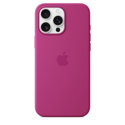 Husă din silicon Apple iPhone 16 Pro Max cu MagSafe - Fuchsia (Seasonal)