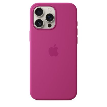 Husă din silicon Apple iPhone 16 Pro Max cu MagSafe - Fuchsia (Seasonal)