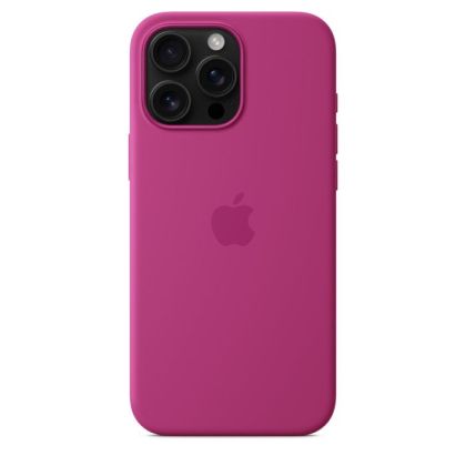 Husă din silicon Apple iPhone 16 Pro Max cu MagSafe - Fuchsia (Seasonal)