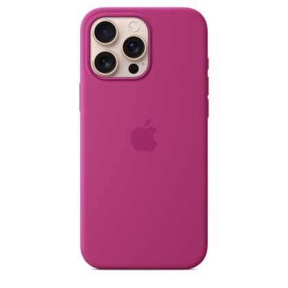 Husă din silicon Apple iPhone 16 Pro Max cu MagSafe - Fuchsia (Seasonal)