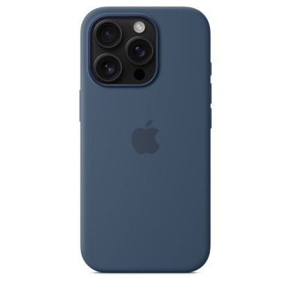 Husă din Silicon Apple cu MagSafe pentru iPhone 16 Pro - Denim