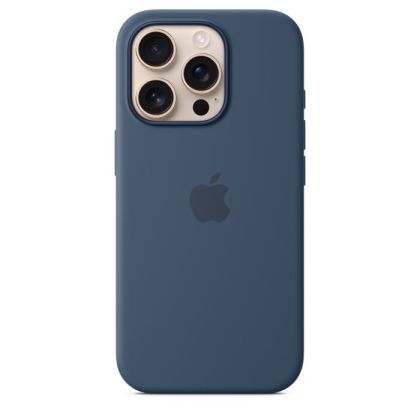 Husă din Silicon Apple cu MagSafe pentru iPhone 16 Pro - Denim