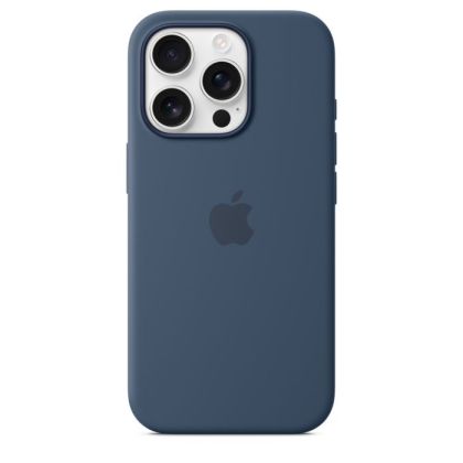 Husă din Silicon Apple cu MagSafe pentru iPhone 16 Pro - Denim