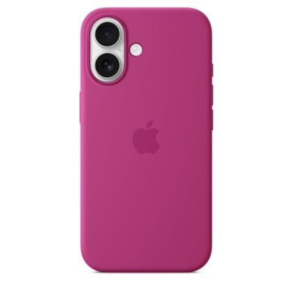 Husă din Silicon Apple cu MagSafe pentru iPhone 16 - Fuchsia