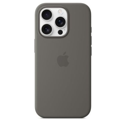 Husă din Silicon Apple cu MagSafe pentru iPhone 16 Pro - Stone Gray