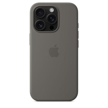 Husă din Silicon Apple cu MagSafe pentru iPhone 16 Pro - Stone Gray