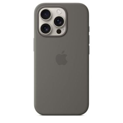 Husă din Silicon Apple cu MagSafe pentru iPhone 16 Pro - Stone Gray