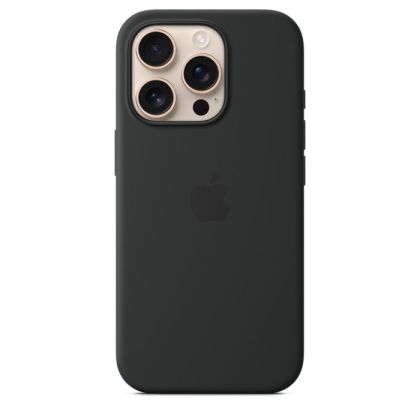 Husă din Silicon Apple cu MagSafe pentru iPhone 16 Pro - Black