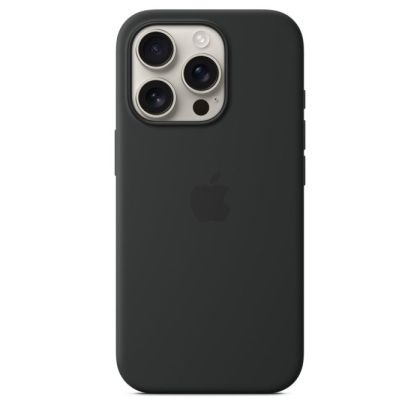 Husă din Silicon Apple cu MagSafe pentru iPhone 16 Pro - Black