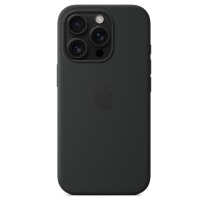 Husă din Silicon Apple cu MagSafe pentru iPhone 16 Pro - Black