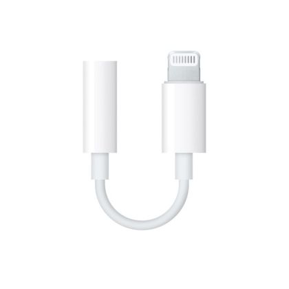 Adaptor audio APPLE, Lightning - Jack 3.5mm, alb