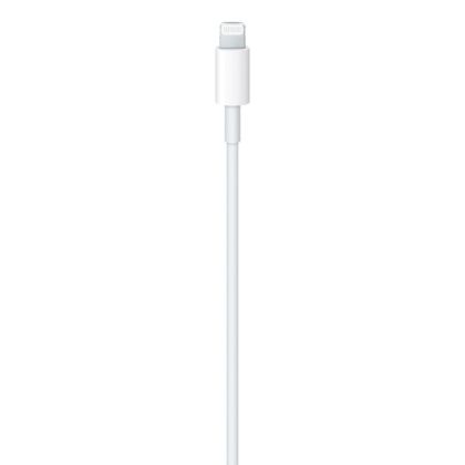 Cablu date APPLE, USB-C - Lightning, 1m, alb