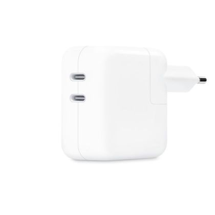 Incarcator retea APPLE, 2x USB-C, 35W, alb