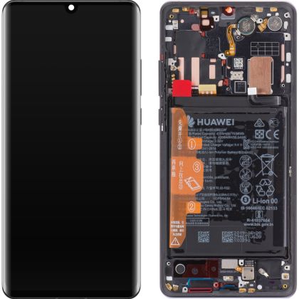 DISPLAY CU RAMA SI ACUMULATOR HUAWEI P30 PRO NEGRU