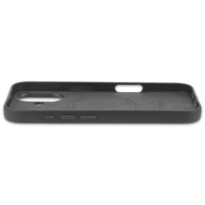 Husa din piele Decoded compatibila MagSafe pentru iPhone 16, Black