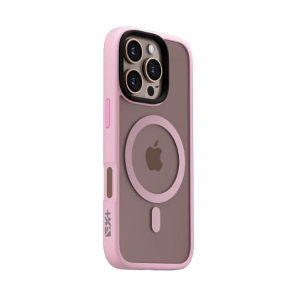 Husa de protectie NEXT ONE Mist Shield cu MagSafe pentru iPhone 16 Pro, Roz