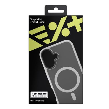 Husa de protectie NEXT ONE Mist Shield cu MagSafe pentru iPhone 16, Gri