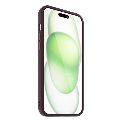 Husa de protectie NEXT ONE MagSafe pentru iPhone 15 Plus, Claret Mist