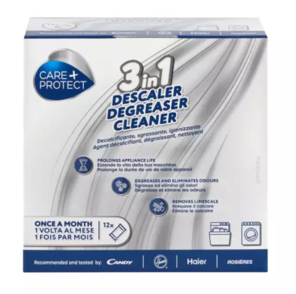 SET 12 PACHETELE PUDRA DE 50 GR ANTI-CALCAR SI DEGRESARE CANDY PENTRU MASINI DE SPALAT RUFE SI VASE