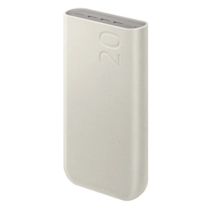 Acumulator portabil universal Super Fast Charge (45 W), 20000 mAh, 3 x USB Type-C, Bej