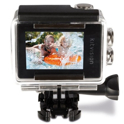 Action Camera - Action Camera Waterproof, Alb