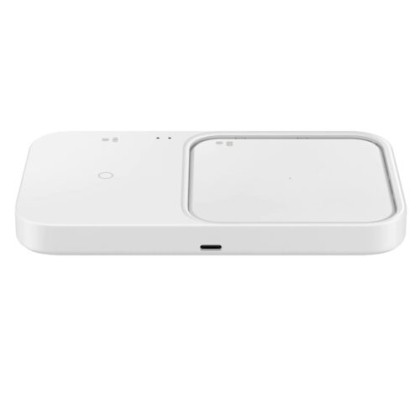 Stand de birou incarcare wireless Charger Duo, Fast Charge, incarcator retea inclus, Alb