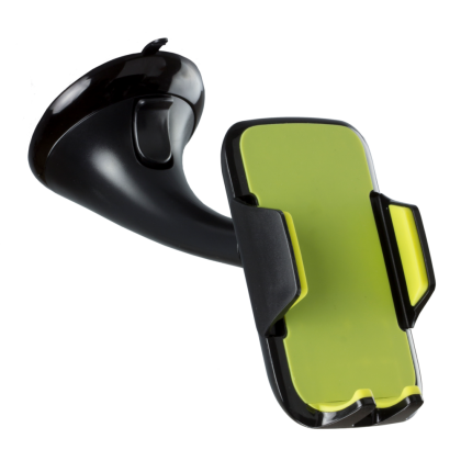 Suport auto telefon premium, prindere parbriz, universal (latime telefon : 58 mm - 83 mm), Negru