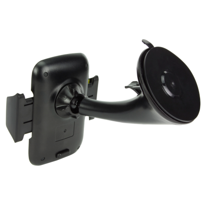 Suport auto telefon premium, prindere parbriz, universal (latime telefon : 58 mm - 83 mm), Negru