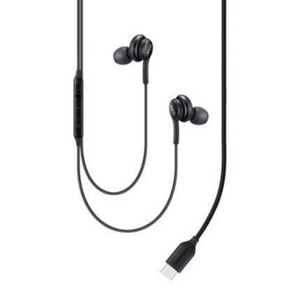 Casca cu fir stereo, AKG, tip "In-Ear", conector USB Type-C, microfon - Negru