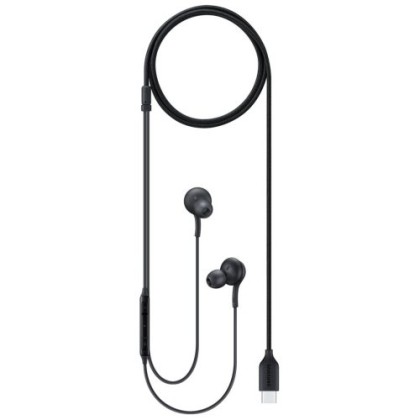 Casca cu fir stereo, AKG, tip "In-Ear", conector USB Type-C, microfon - Negru