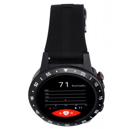 Smartwatch FW37 Argon, GPS, bratara TPU - Negru