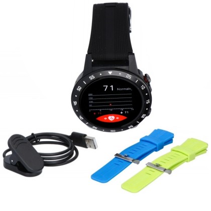 Smartwatch FW37 Argon, GPS, bratara TPU - Negru