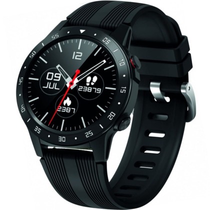 Smartwatch FW37 Argon, GPS, bratara TPU - Negru