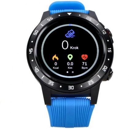 Smartwatch FW37 Argon, GPS, bratara TPU - Negru