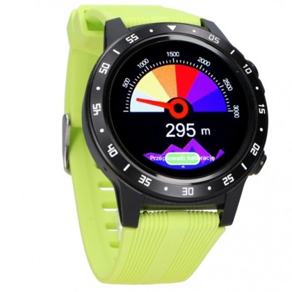 Smartwatch FW37 Argon, GPS, bratara TPU - Negru
